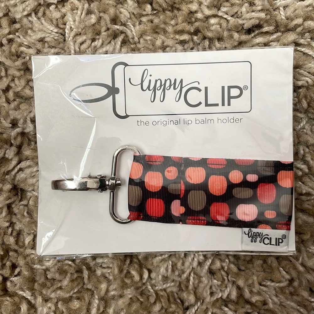 Lippy Clip Chapstick Holder NWT
